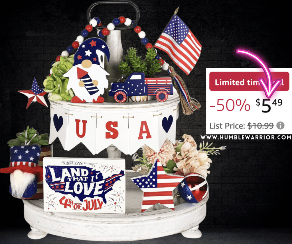 Patriotic Tiered Tray Decor Set!